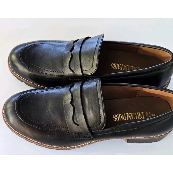 Dream Pairs Women Slip On Platform Chunky Penny Loafers Casual Shoes Sz 8 - Picture 2 of 4